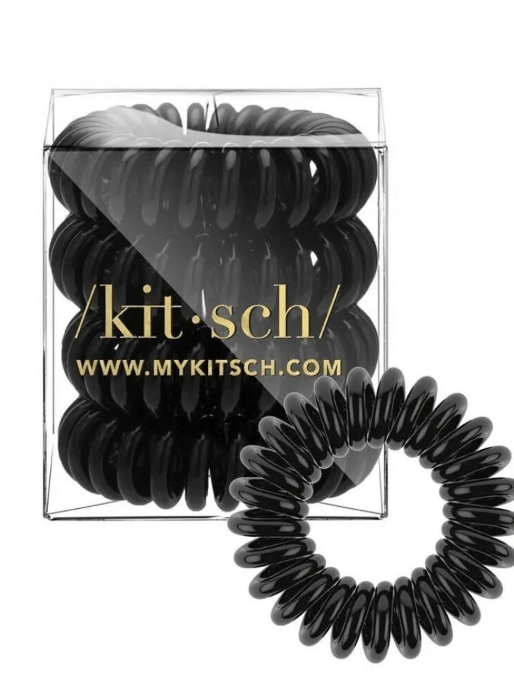 Kitsch NIB Black 4pc Hair Coils